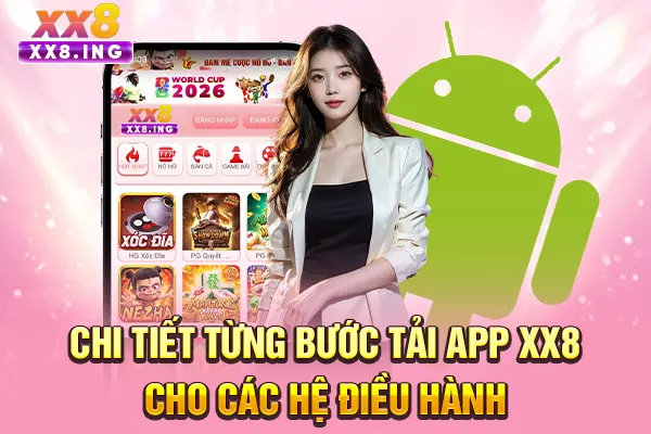 Chi tiết từng bước tải app XX8 cho các hệ điều hành